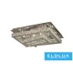 ELDLUX Crystal glass ceiling lamp 64w 5120lm CCT.T IP20 750x500x275mm Chrome