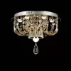 ELDLUX ELDSUN crystal glass ceiling lamp chrome LED 28W CCT