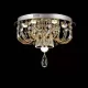 ELDLUX ELDSUN crystal glass ceiling lamp chrome LED 28W CCT