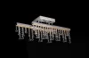 ELDLUX GLOSSY crystal glass ceiling lamp chrome 13W 4000K