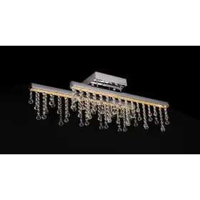 ELDLUX GLOSSY crystal glass ceiling lamp chrome 16W 4000K