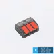 ELDLUX 3-pole openable cable connector 100 pcs/box