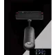 UNIVERSO Magnetic track-mounted spotlight DC:48V 14W 1190LM 3000K RA90 IP20 192x144x56mm Black