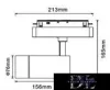 UNIVERSO Magnetic track-mounted spotlight DC:48V 24W 2280LM 3000K RA90 IP20 213x165x76mm Black