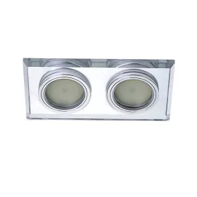 ELDLUX MIRROR recessed luminaire, tiltable, 2×GU10, chrome