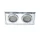 ELDLUX MIRROR recessed luminaire, tiltable, 2×GU10, chrome