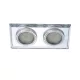 ELDLUX MIRROR recessed luminaire, tiltable, 2×GU10, chrome
