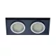 ELDLUX MIRROR recessed light fixture, tiltable, 2×GU10, black