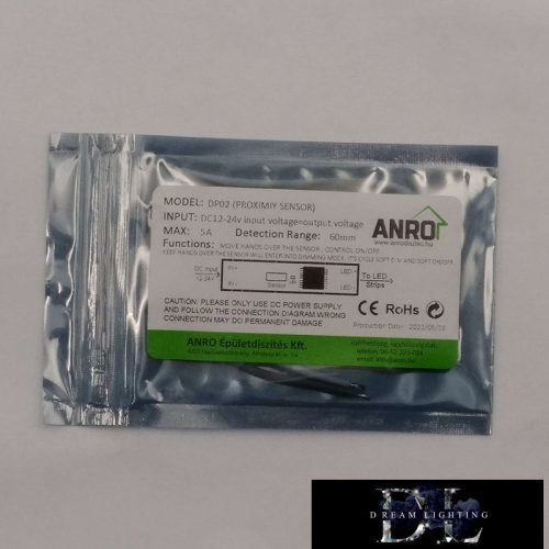 ELDLUX Rail-mounted LED controller with proximity sensor switch and dimmer (DC: 12/24V 5A)