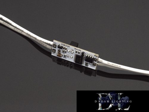 ANROLED Rail-mounted LED controller IR switch dimmer (DC: 12/24V 8A)