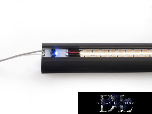 ANROLED Rail-mounted LED controller IR switch dimmer (DC: 12/24V 8A)