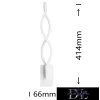 UNIVERSO Wall lamp LED 9w 720lm 4000k IP20 66×414mm white