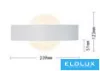 UNIVERSO Wall lamp LED 8w 600lm CCT.kap IP20 239x123x51mm white