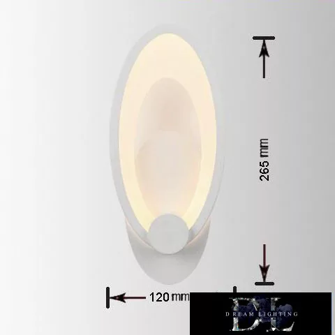 UNIVERSO Wall lamp LED 9w 450lm 3000k IP20 120×265mm white