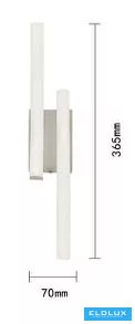 UNIVERSO Wall lamp LED 10w 800lm CCT IP20 365×70mm white