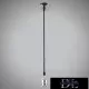 UNIVERSO Pendant light with metal socket 1xE27 max. 240V 60w 2 meters chrome