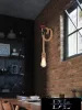 UNIVERSO Hemp rope wall lamp 1xE27 IP20 160x320mm black
