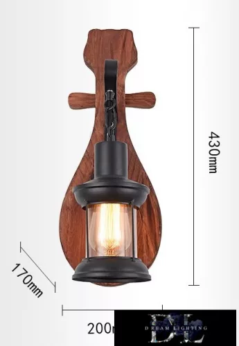 UNIVERSO Wall lamp 1xE27 IP20 200x170x430mm black