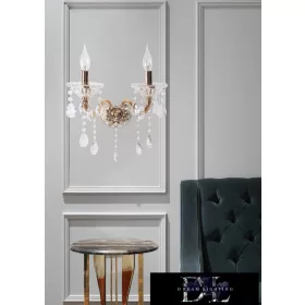 UNIVERSO Wall lamp 2 arms 2xE14 Max.40W D29x36cm gold