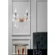 UNIVERSO Wall lamp 2 arms 2xE14 Max.40W D29x36cm gold