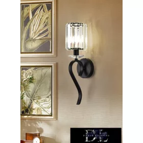 UNIVERSO Wall lamp 1 arm 1xE14 IP20 Black