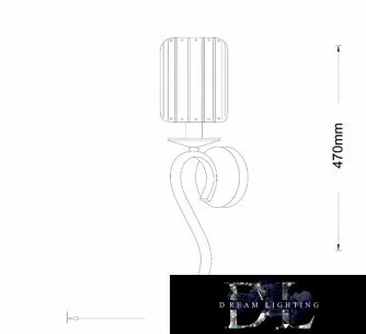 UNIVERSO Wall lamp 1 arm 1xE14 IP20 Black