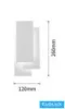 UNIVERSO Wall lamp LED 12w 650lm CCT.kap IP20 120x260mm white