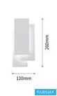 UNIVERSO Wall lamp LED 12w 650lm CCT.kap IP20 120x260mm white