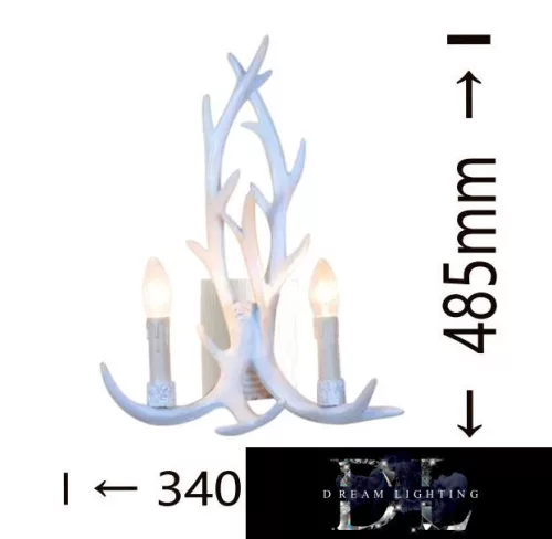 UNIVERSO Wall lamp 2 arms 2xE14 Max.40W D34x48.5cm white