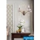 UNIVERSO Wall lamp 2 arms 2xE14 Max.40W D230x410mm IP20 Gold
