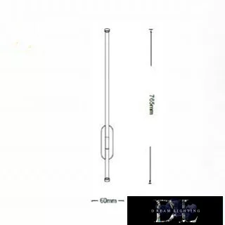 UNIVERSO wall lamp LED 12w 960lm 3000k IP200 765×60mm white