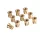 10-PIECE SET OF BRASS NUTS