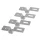 WALL-MOUNTABLE GALVANIZED STEEL BRACKETS, SET OF 4