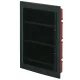 EC630 FLUSH-MOUNTED CABINET 54 MOD. (3X18) BLACK
