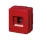 EC640 SURFACE-MOUNTED CABINET 4 MOD. (1X4) + LOCK IP65 RED
