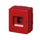 EC640 SURFACE-MOUNTED CABINET 4 MOD. (1X4) + LOCK IP65 RED
