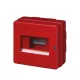 EC640 SURFACE COVER 8 MOD. (1X8) + LOCK IP65 RED