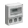 INDUSTRIAL PLATE FOR 3 HORIZONTAL SOCKETS, 12 MOD