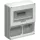 INDUSTRIAL PANEL FOR 2 HORIZONTAL PANELS, 12 MOD