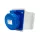 EC690 WALL MOUNTABLE. SOCKET 16A IP67 1P+N+E 220-240V