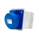 EC690 WALL MOUNTABLE. SOCKET 16A IP67 1P+N+E 220-240V