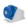 EC690 FIX SOCKET 32A IP67 1P+N+E 220-240V