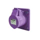 EC690 PANEL MOUNTABLE. SOCKET 16A IP67 3P 24V AC