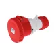 EC690 STRAIGHT PLUG SOCKET 125A IP67 3P+E 380-415V