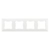 ELDLUX ELDGROUND quadruple plastic frame, white