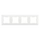 ELDLUX ELDGROUND quadruple plastic frame, white