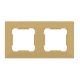 ELDLUX ELDGROUND double plastic frame, gold