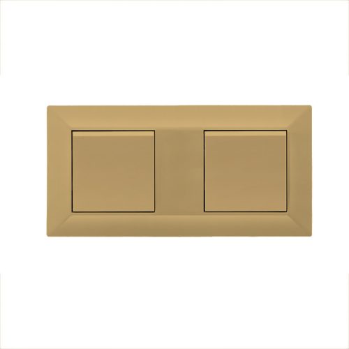 ELDLUX ELDGROUND double plastic frame, gold