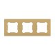 ELDLUX ELDGROUND triple plastic frame gold