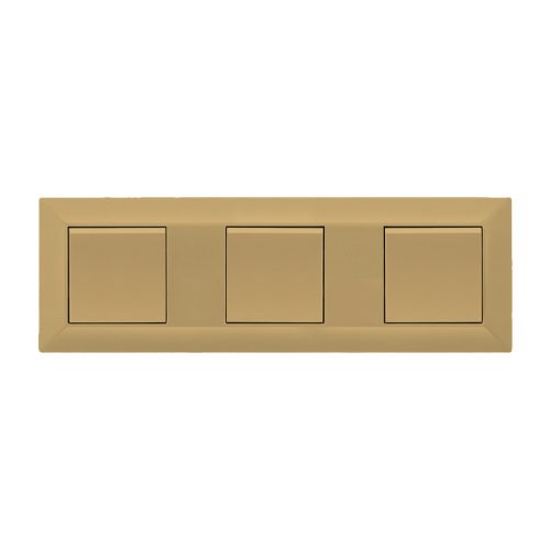 ELDLUX ELDGROUND triple plastic frame gold